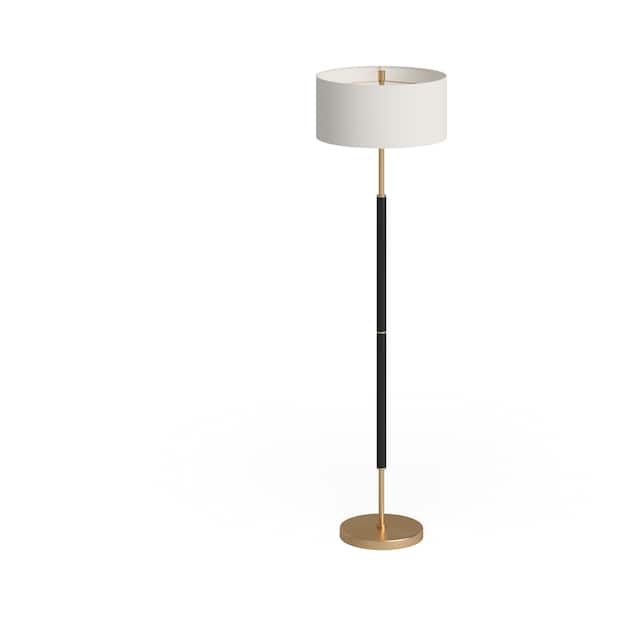 Silver Orchid Gotho Pedestal Contemporary Floor Lamp