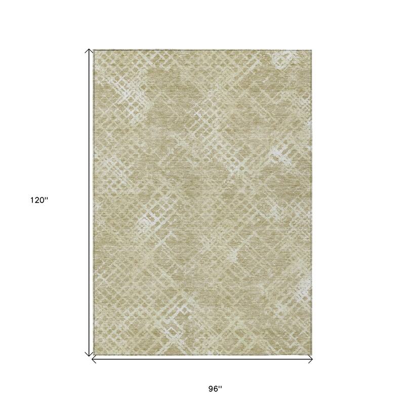 HomeRoots Geometric Transitional Rectangle Outdoor Rug