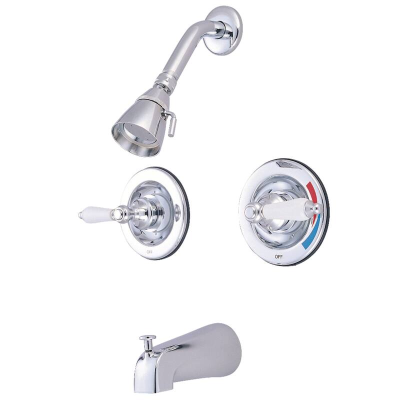Vintage Tub and Shower Faucet - Polished Chrome