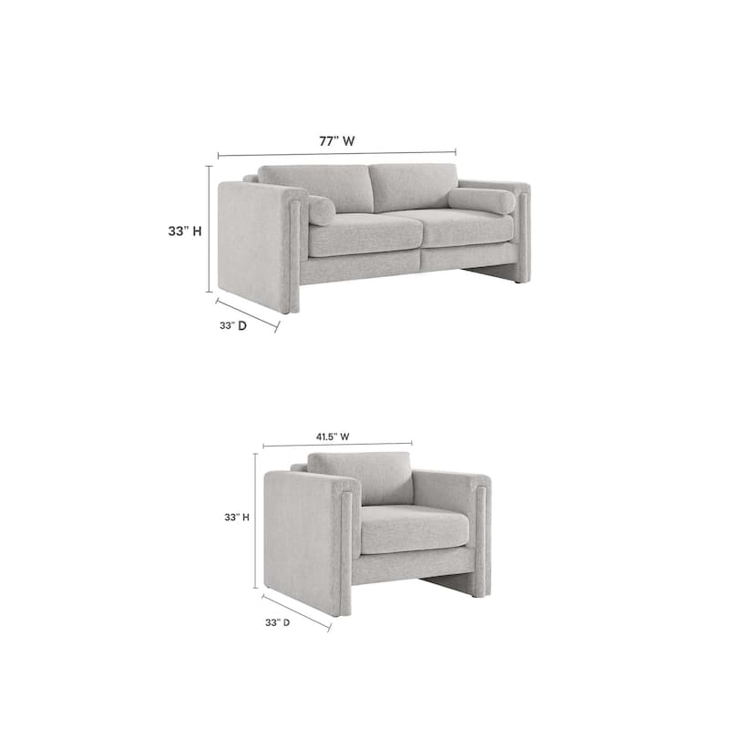 JASIWAY Modern Upholstered Sofa Sectional Sofa