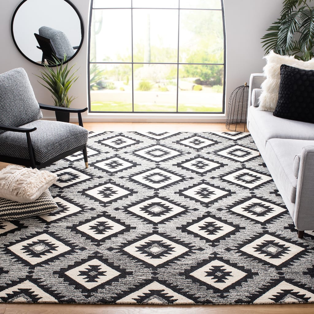 SAFAVIEH Handmade Aspen Marieta Bohemian & Eclectic Tribal Wool