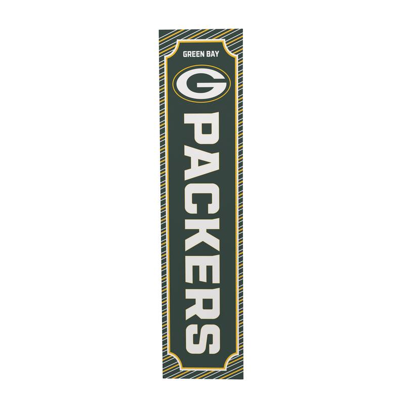 47" Double Sided Seasonal Porch Leaner, Green Bay Packers - 47" x 11.25"