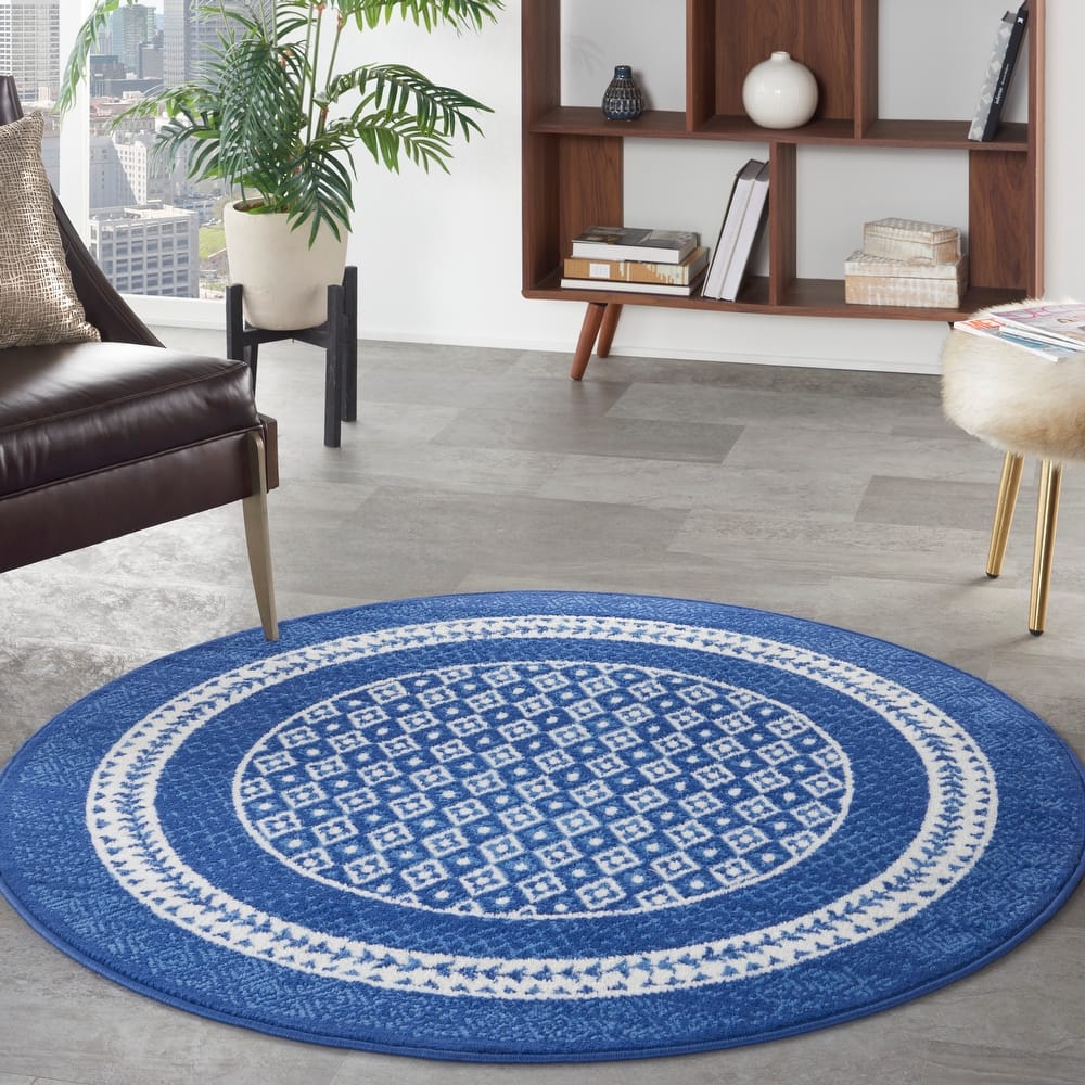 Nourison Whimsicle Geometric Moroccan Bordered Area Rug