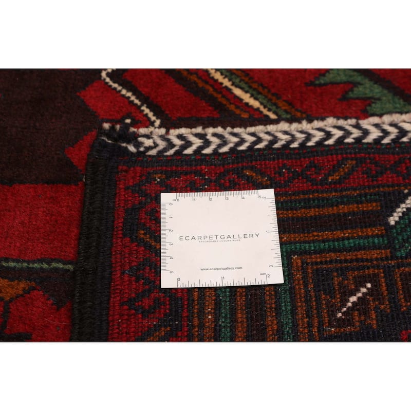 Teimani Red Rug 3'10" x 6'7" - 3'10 x 6'7