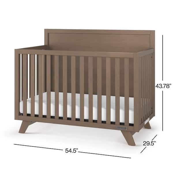 dimension image slide 2 of 3, Soho 4-in-1 Flat Top Convertible Crib