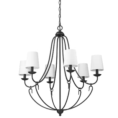 Millennium Lighting 12106 Eisley 6 Light 29" Wide Chandelier