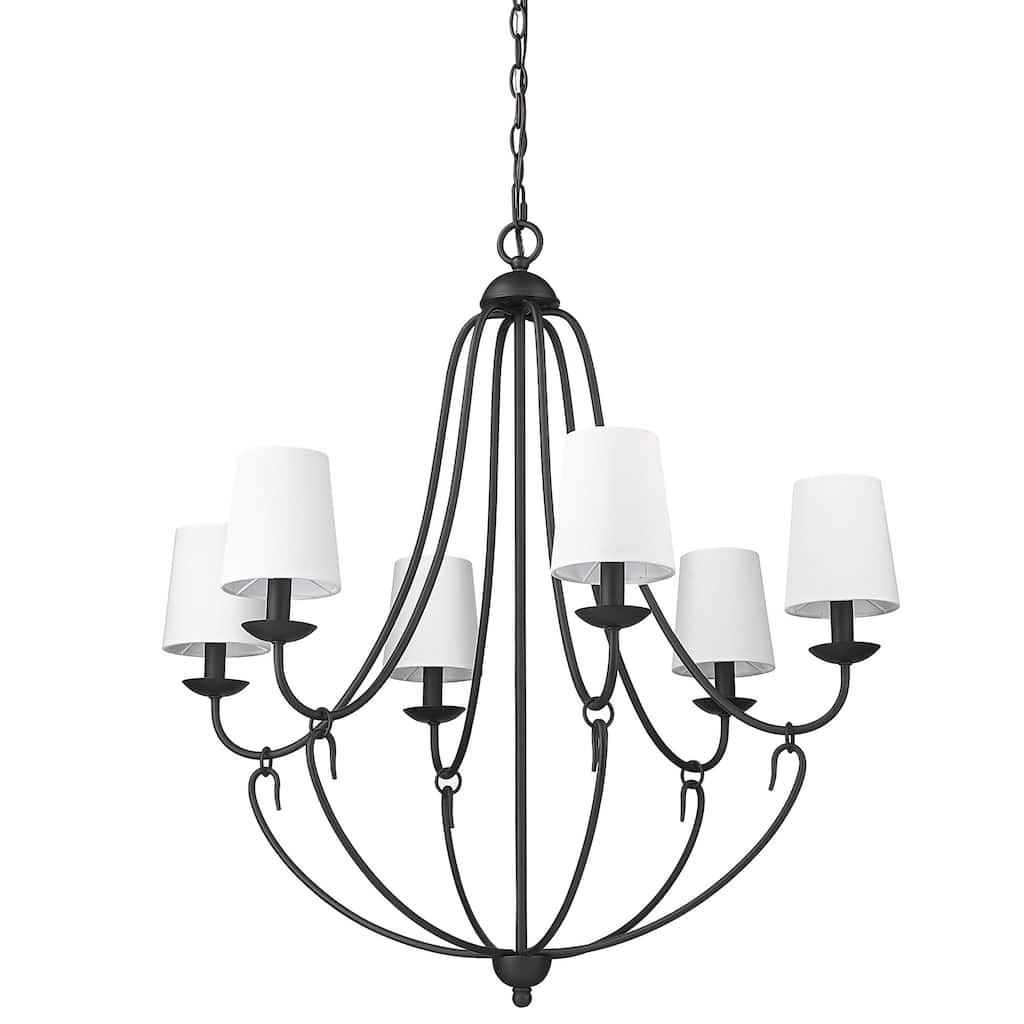 Millennium Lighting 12106 Eisley 6 Light 29" Wide Chandelier