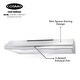 preview thumbnail 6 of 8, Cosmo 30 in. Ducted Under Cabinet Range Hood with 3-Speed Fan, Push Buttons - 30 in.