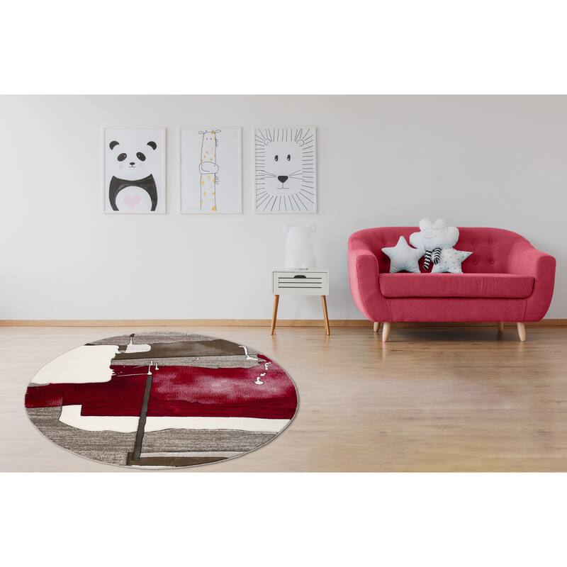 Rhodes Collection Abstract Area Rug