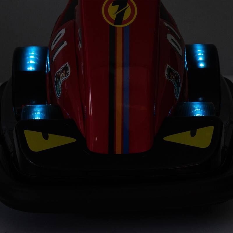 12V Kids Electric Bumper Car, Dual Motors, 360° Rotation, LED Flow Lights, Music, Horn & Fun Collision Effects for Ages 3-5