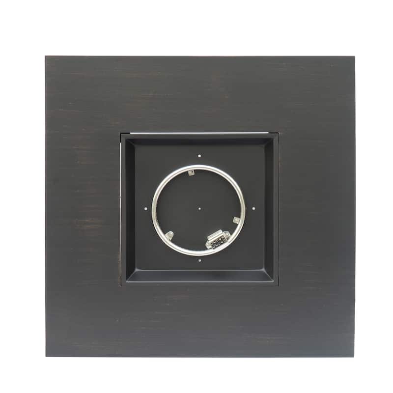 Wellington Outdoor 40-Inch Square Fire Pit with Tank Holder by Christopher Knight Home - 40.00" W x 40.00" D x 13.50" H
