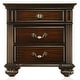 preview thumbnail 24 of 26, Vame Traditional Walnut Solid Wood 3-Piece Poster Bedroom Set by Furniture of America