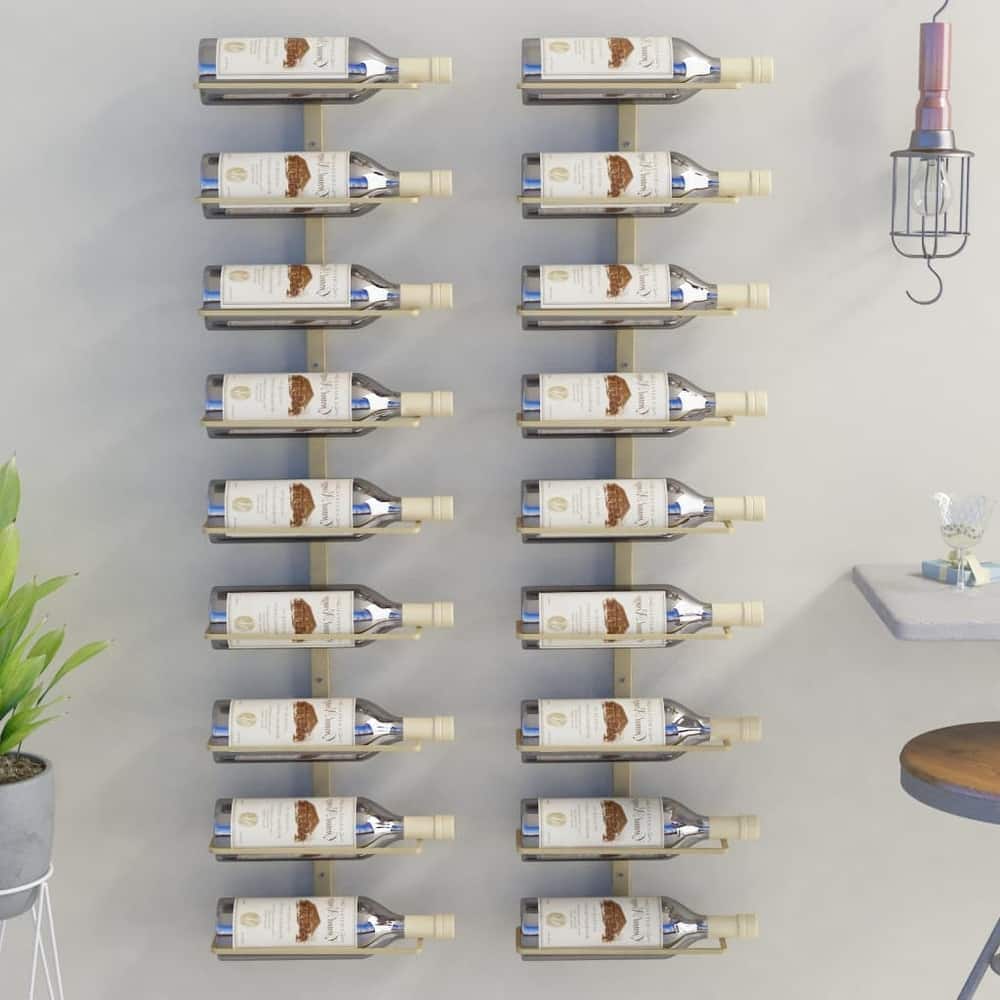 vidaXL Wall Wine Rack Wall Mounted Bottle Holder Storage Organizer for Pantry