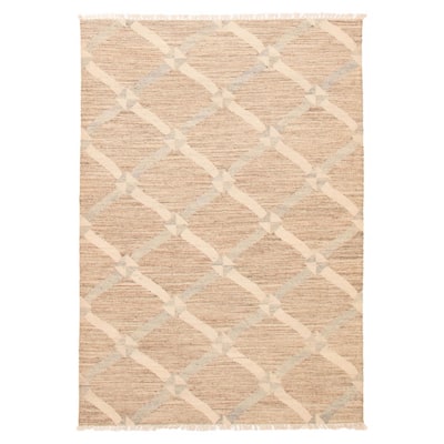 Ankara Taupe Kilim 5'3" x 7'10" - 5'3 x 7'10