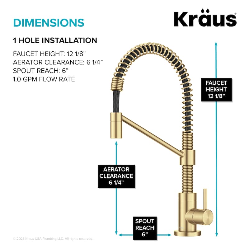 Kraus Bolden 1-Handle Drinking Water Dispenser Beverage Kitchen Faucet