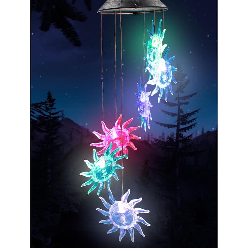 Solar Wind Chimes Butterfly Solar Lights and LED Wind Chimes RGB Color Changing - Starface