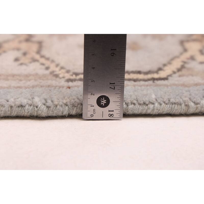 ECARPETGALLERY Hand-knotted Royal Oushak Light Blue Wool Rug - 3'1 x 20'3