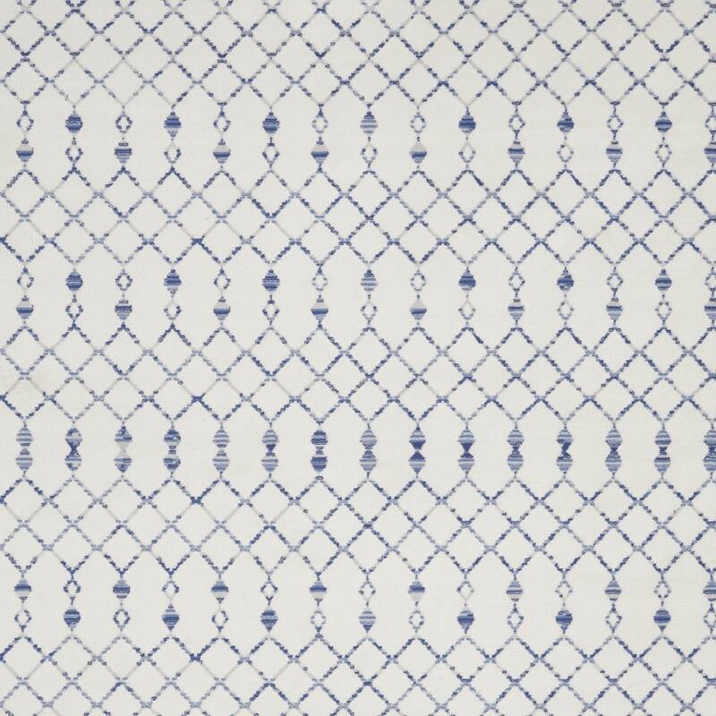 Jowu Power Loomed Distressed Geometric Modern Non Skid Stain Resistant Area Rug By HomeRoots - 120' X '84' X '0.39
