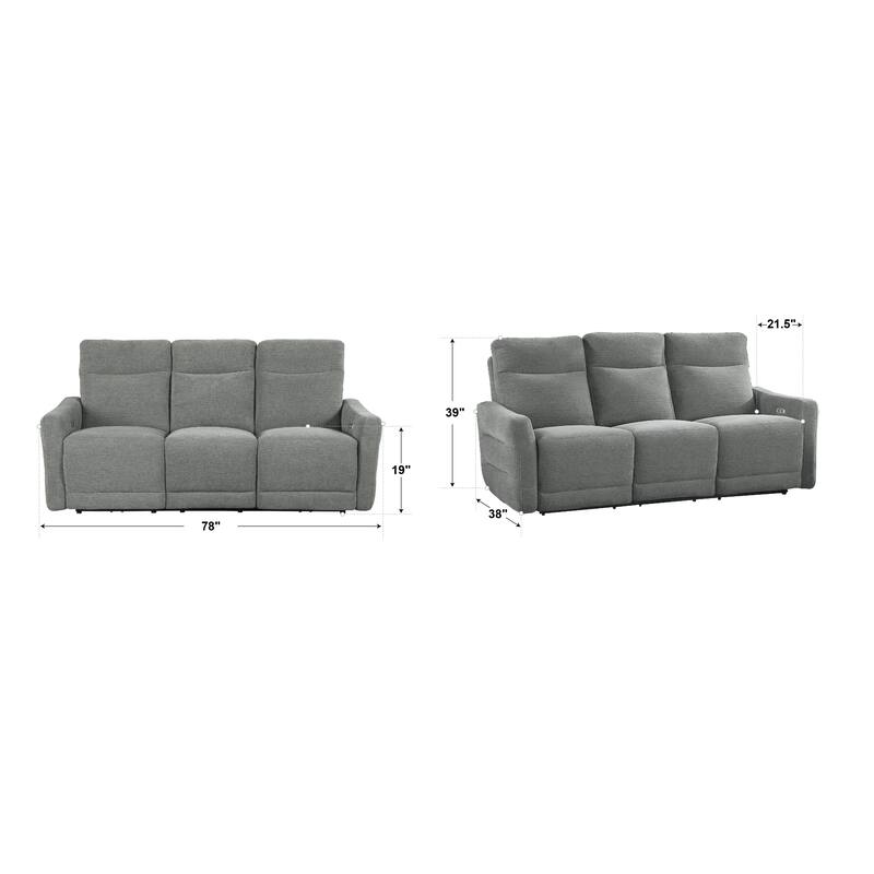 Rowe Power Double Lay-Flat Reclining Sofa