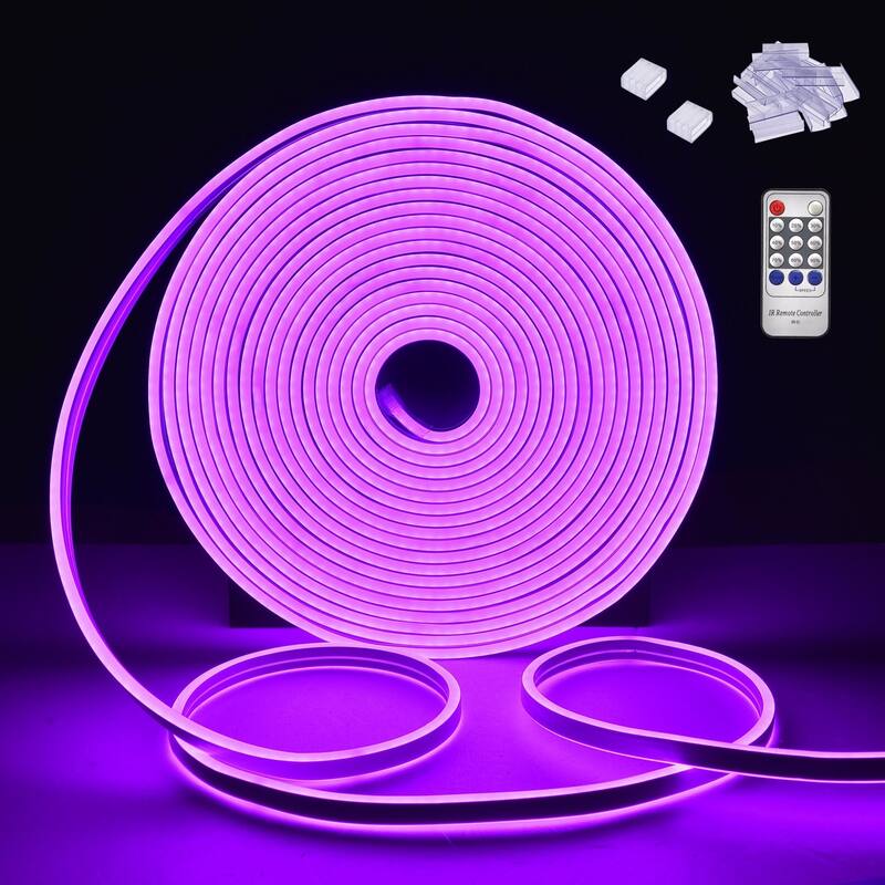 50 ft LED Neon Light Strip Bendable Strip for DIY, 2-Sided Neon Light