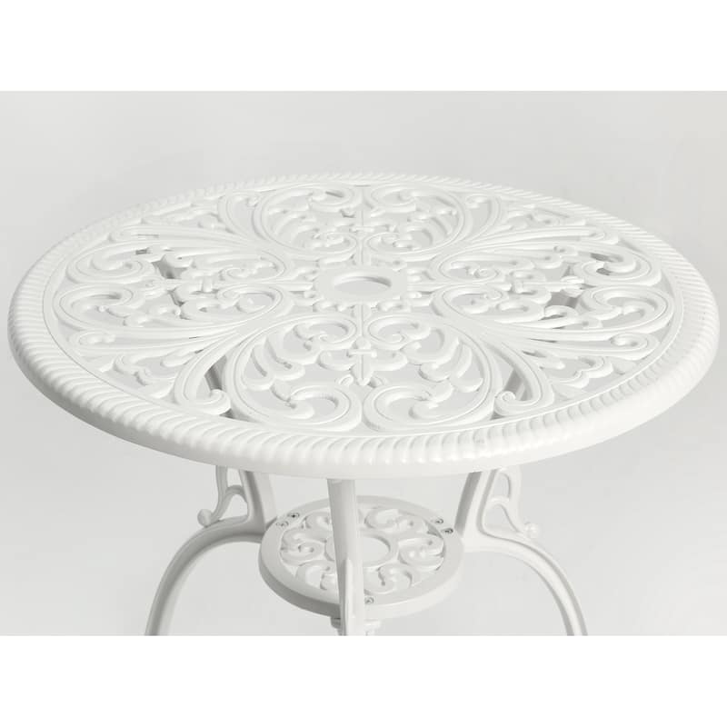 3-Piece Outdoor Rust-Resistant Cast Aluminum Patio Bistro Set