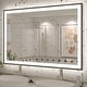 preview thumbnail 29 of 84, Extra Large Black Frame LED Bathroom Vanity Mirror with 3 Years Warranty and UL Certified 48x32