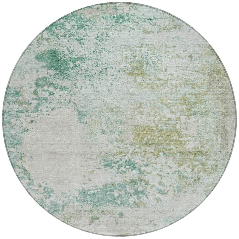HomeRoots Abstract Transitional Rectangle Outdoor Rug