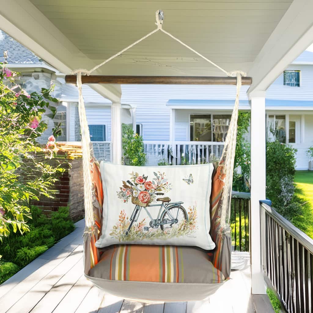 Magnolia Casual Swing Set 4 piece - Serene Sunset w/ Bike with Flower Basket