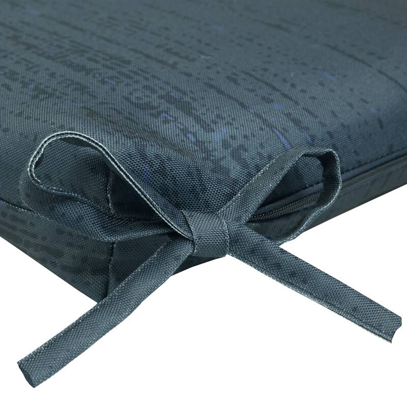 Urban Chic Outdoor Solid Textured Arm Chair Cushion 18 x 19 in Navy - 18" x 19" x 2.75"