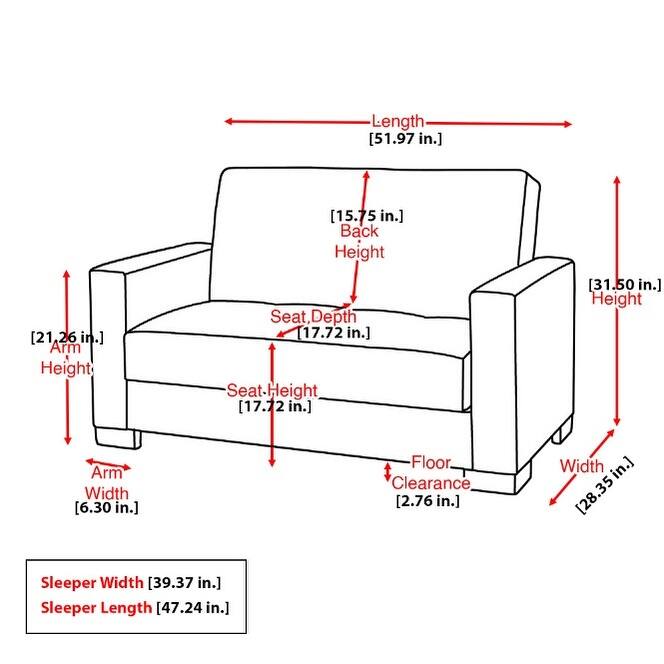 Collection Upholstered Convertible Loveseat With Storage