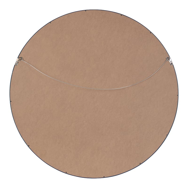 Kate and Laurel Travis Round Wood Accent Wall Mirror