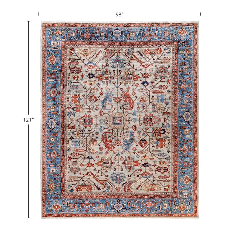 Serapi One-of-a-Kind Hand-Knotted Area Rug - Gray - 8' 2" x 10' 1"