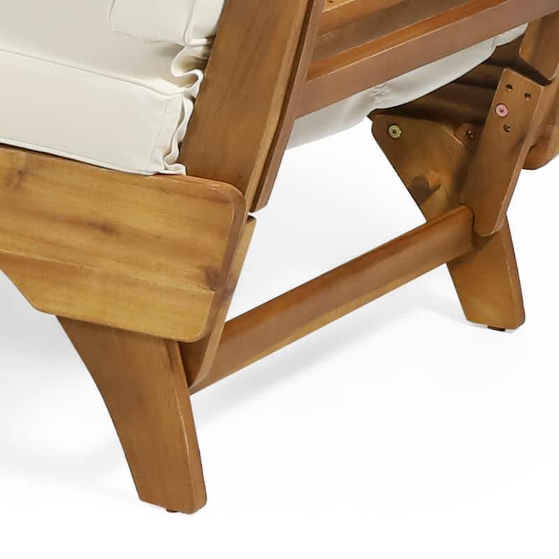 Expandable Patio Sofa Daybed with Adjustable Armrest