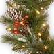 preview thumbnail 3 of 2, National Tree Company 2 ft. Frosted Pine Berry Wreath with Battery Operated Lights - 2 ft