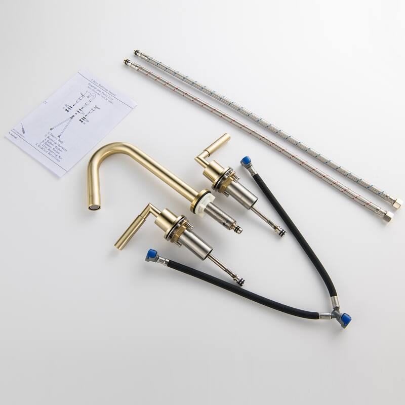 Two-Handle 8" Widespread Lavatory Sink Faucet - 12.99*7.67*4.72