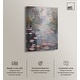 preview thumbnail 2 of 15, Art Remedy Pink Impressionisty Lilypads Gallery Wrapped Impressionism 1 Piece Canvas Wall Art