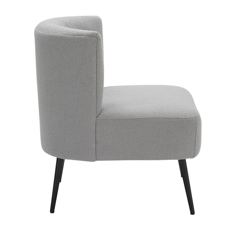 Silver Orchid Harding Slipper Chair