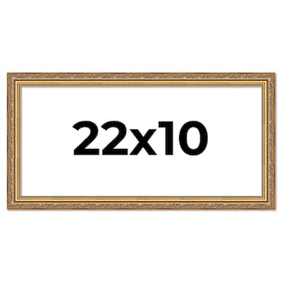 22x10 Frame Red Solid Wood Picture Frame Width 1.75 Inches | Interior Frame Depth 1 13/16 Inches