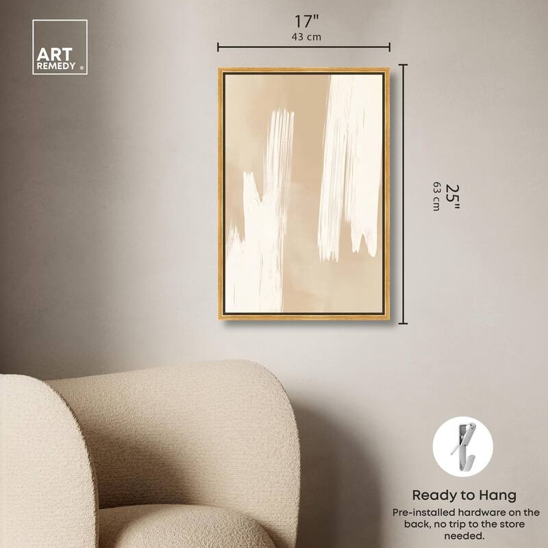 Gestural Grains II Canvas by Art Remedy