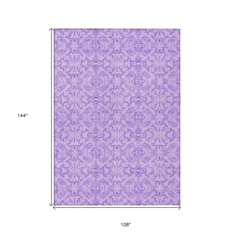HomeRoots Medallion Transitional Rectangle Outdoor Rug