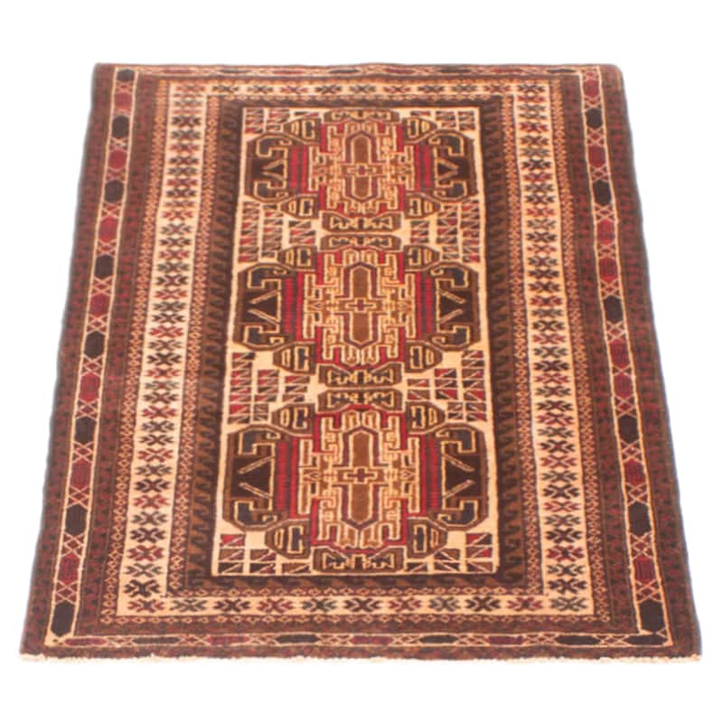 Teimani Beige Rug 2'8" x 4'9" - 2'8 x 4'9