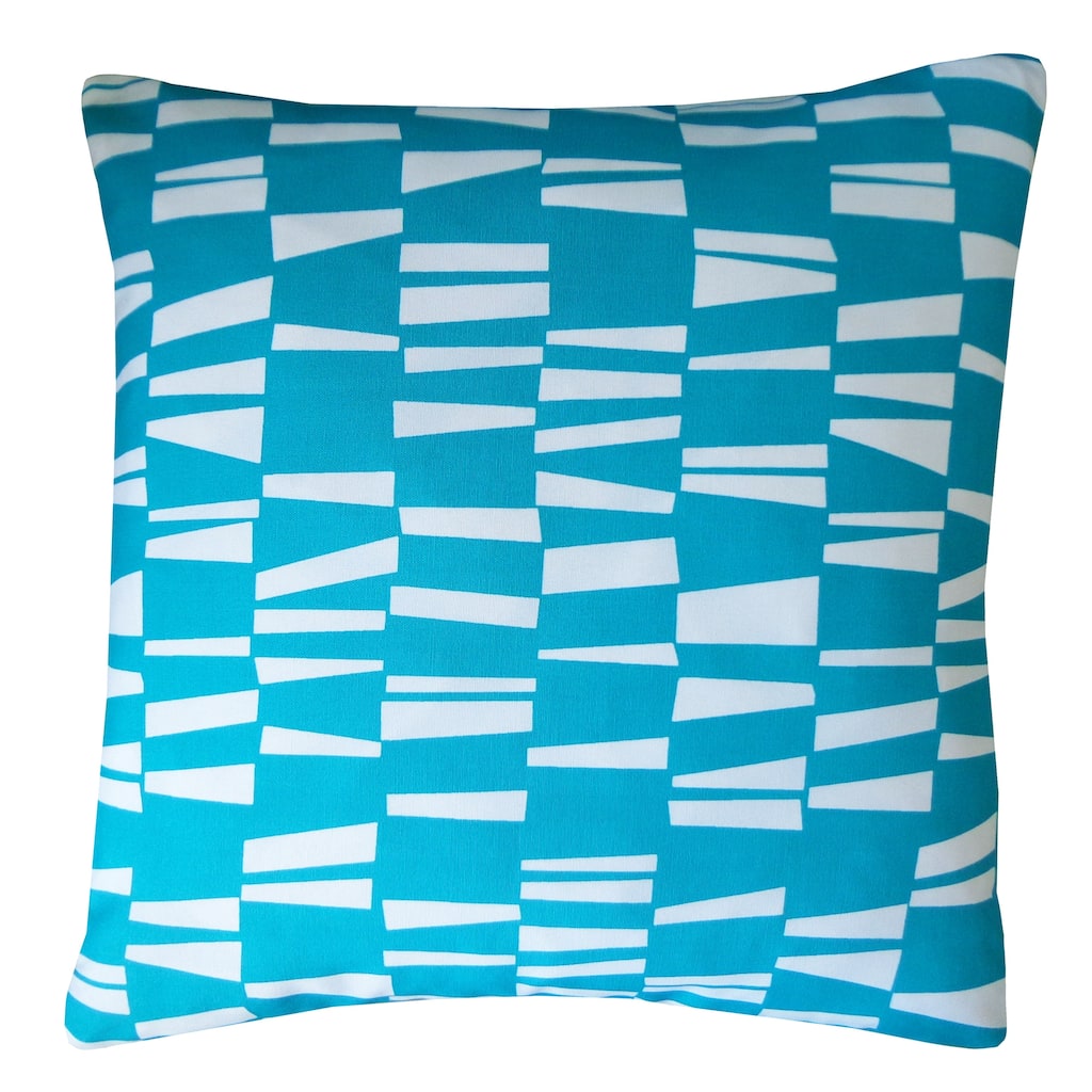 Jiti Outdoor Angel Geometric Patterned Waterproof Square Throw Pillows Cushions for Pool Patio Chair 20 x 20