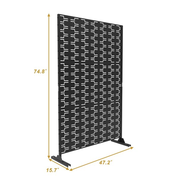 75'' x 47'' Metal Privacy Screen Fence Panel Square/ Rectangle