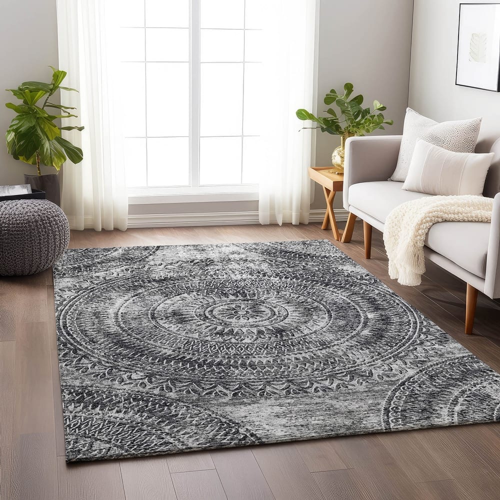 Premium Washable Super Soft Boho Medallion Mayfield Rug