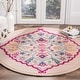 preview thumbnail 71 of 80, SAFAVIEH Handmade Bellagio Junie Medallion Wool Rug 5' Round - Light Pink/Multi - Round