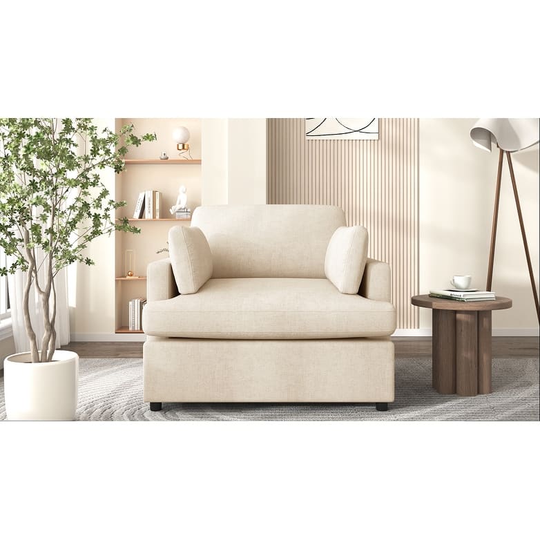 Upholstered Velvet Accent Chair with Pillow, Modern Single Sofa Chair for Living Room, Bedroom, Lounge, Reading Nook