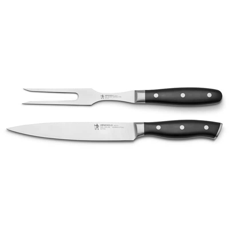 Henckels Nola 2-pc Carving Set - Stainless Steel - 2 Piece - 2-pc