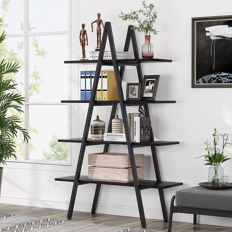 4 Tier A-frame Ladder Bookshelf Display Rack