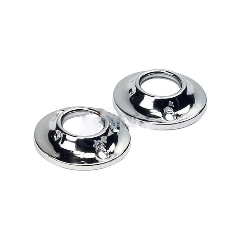 Stainless Steel Chrome Round Shower Rod Flange - Bed Bath & Beyond ...