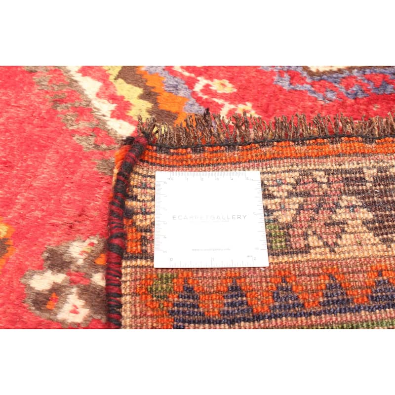 ECARPETGALLERY Hand-knotted Melis Vintage Red Wool Rug - 4'2 x 7'10